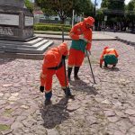 Prefeitura realiza servico de limpeza permanente na area central de Manaus