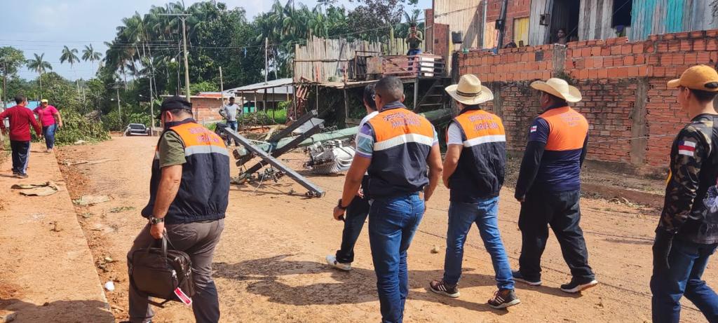 Agentes da Defesa Civil Amazonas realizam visita tecnica em Jurua apos forte temporal FOT DIVULGACAO DEFESA CIVIL3 Portal Informe Digital
