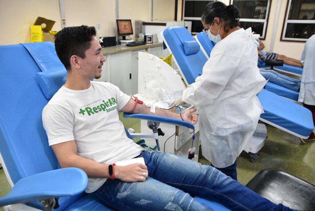 SEDEL Mais de 30 colaborados da Sedel ajudaram a reforcar o estoque de sangue da Fundacao Hemoam FOTO Mauro Neto 1024x685 1 Portal Informe Digital