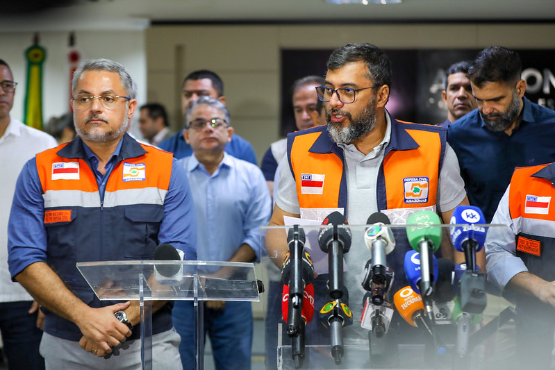 Wilson Lima anuncia ação solidária em parceria com Amazonas FC em prol de famílias afetadas pela seca Portal Informe Digital Comite Foto Alex Pazuello