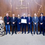Com 55 anos de atuacao no comercio local o CEO da Top Internacional Jorge Mojica recebeu Titulo de Cidadao do Amazonas Foto Ney Xavier DExYdf