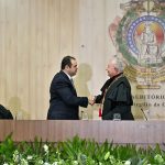 Presidente Roberto Cidade participa da posse da nova corte eleitoral do TRE AM Foto Rodrigo Brelaz xi0Hum