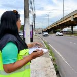 Prefeitura realiza pesquisa sobre fluxo de veiculos na avenida Mario Ypiranga Monteiro 2
