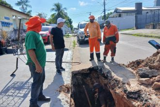 rede de drenagem no Conjunto Aruana Seminf 3