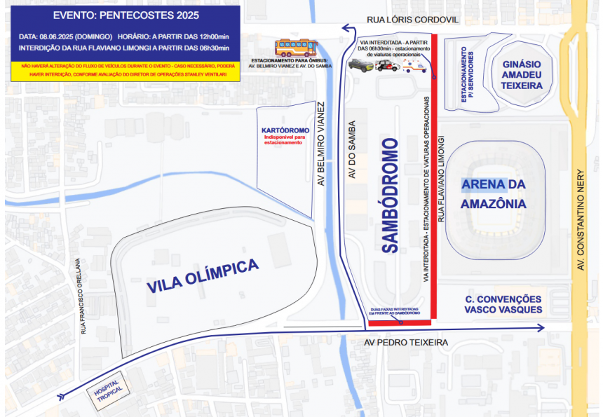 transito Pentecostes 2025