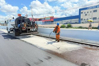 trincheira do complexo viario Rei Pele 3