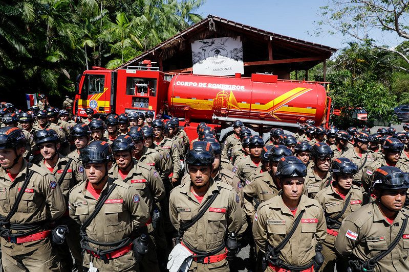 Simulado de atendimento a ocorrência de incêndio florestal reúne mais de 250 militares do Corpo de Bombeiros do Amazonas Portal Informe Digital CBMAM SIMULADO FOTOS ALEX PAZUELLO 3