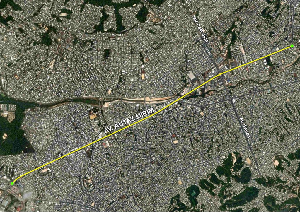 Cigás inicia obras no bairro São José e continua avançando pelo Distrito Industrial Portal Informe Digital CIGAS Mapa com indicativo do trajeto da obra da Cigas a partir da Avenida Grande Circular Credito Divulgacao Cigas 1024x724 1