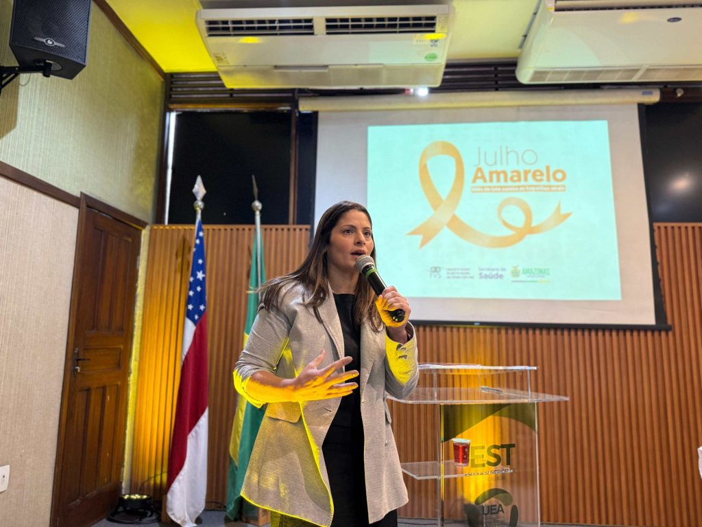 Julho Amarelo: Amazonas prepara municípios para atendimento mais rápido a pessoas com hepatites virais Portal Informe Digital FVS RCP Oficina Hepatites Virais Tatyana Amorim OTO Leticia Araujo FVS RCP 3 1024x768 1