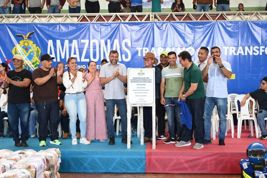 Governador Wilson Lima inaugura iluminação pública de LED em Jutaí e Fonte Boa Portal Informe Digital Ilumina Jutai e Fonte Boa Fotos Seocm 1 1024x682 1